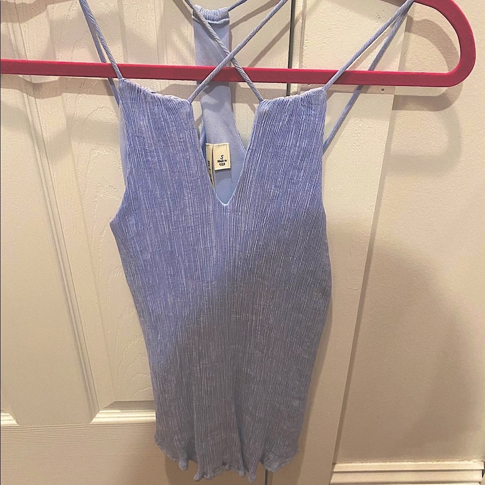 Miami tank top. Light blue, perfect for spring and summer!